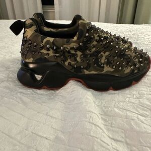 Army Fatigue Style Slide on Sneakers